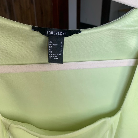 Green Velour Mini Dress - Picture 3 of 7